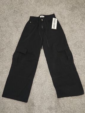 refuge Black Baggy Cargo Pants